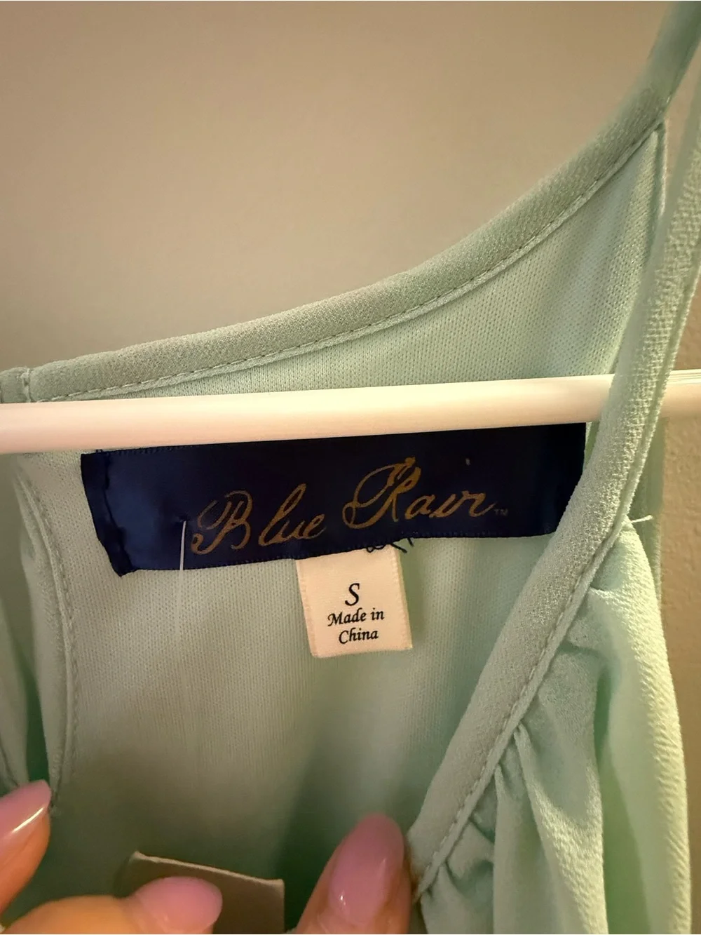Womens’ Light Mint Green Spaghetti-Strap Dress